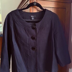 Style & Co. Black Textured Blazer